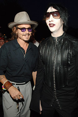 Johnny Depp  Marilyn Manson