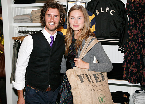 Blake Mycoskie and Lauren Bush Lauren