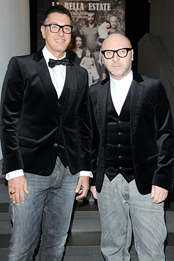 Stefano Gabbana and Domenico Dolce