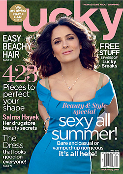 Salma Hayek May cover Lucky