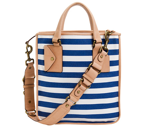 ann taylor striped tote