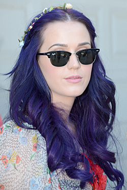 katy perry purple hair