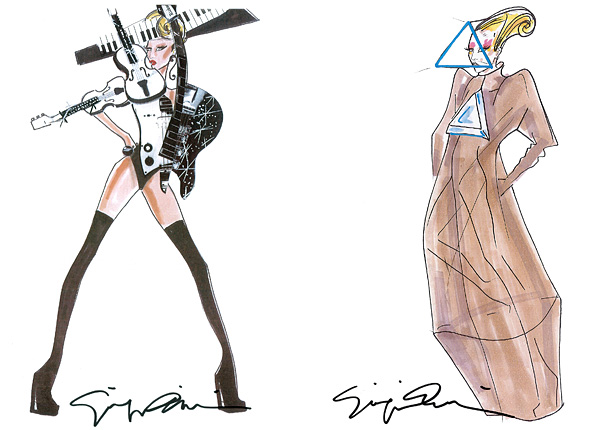 Lady Gaga’s Armani tour looks