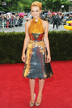 Carey Mulligan custom Prada dress  Met Costume Institute Gala