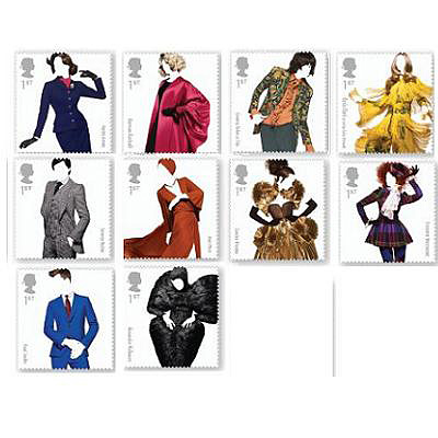 Great British Fashion Stamp Set