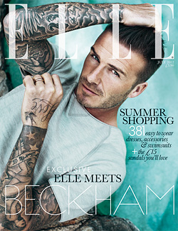 David Beckham Elle UK july 2012