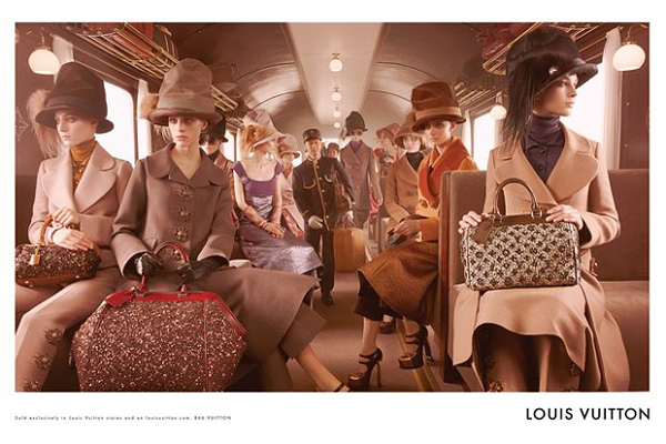 Louis Vuitton's Fall 2012 ads train