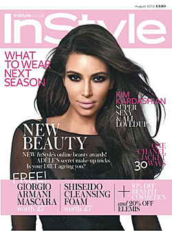 Kim Kardashian instyle uk august