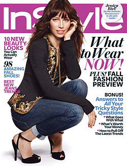 Jessica Biel InStyle August