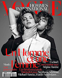 stephanie seymour choking vogue hommes choking