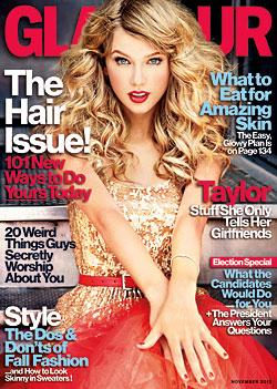 taylor swift glamour november covers