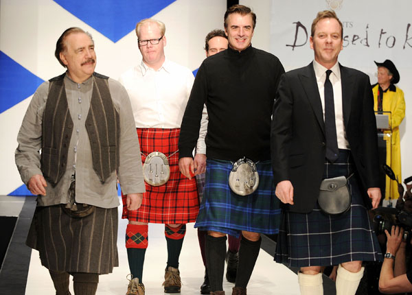 Brian Cox Jim Gaffigan Chris Noth Kiefer Sutherland 'Dressed To Kilt 