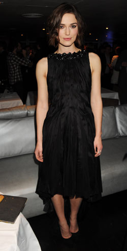 Keira Knightley black Chanel dress